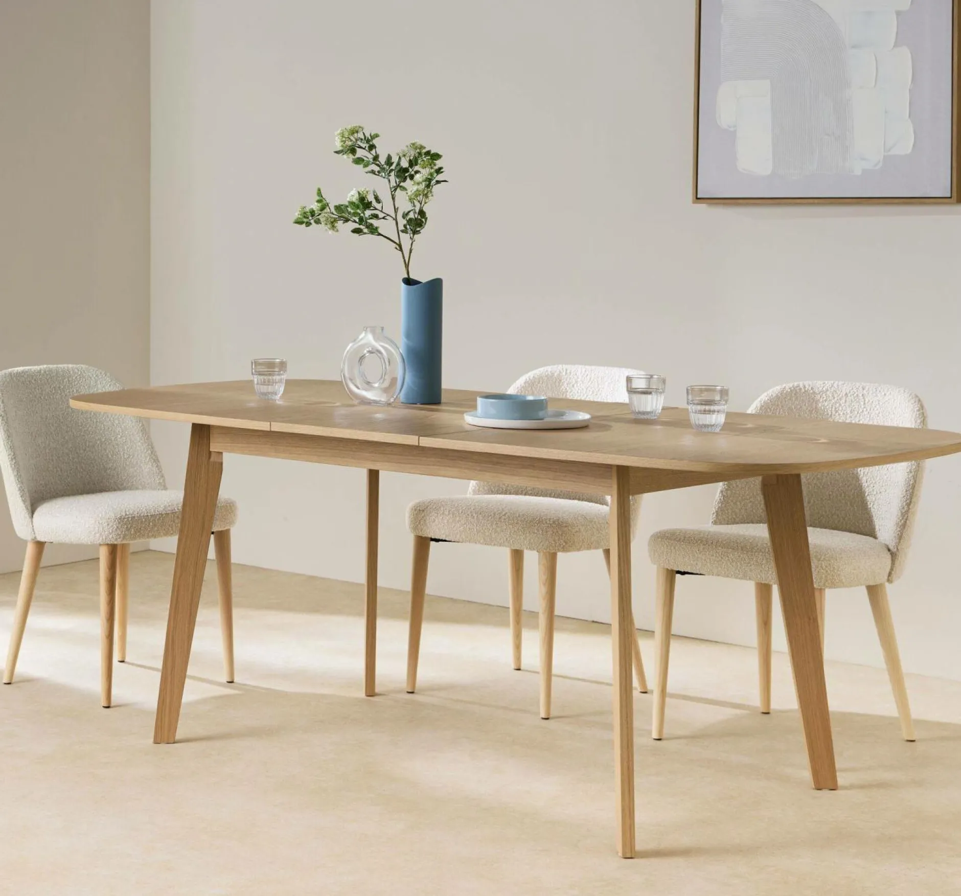 Tables À Manger|Tables>Camif Table rectangulaire extensible Agatha - Chêne