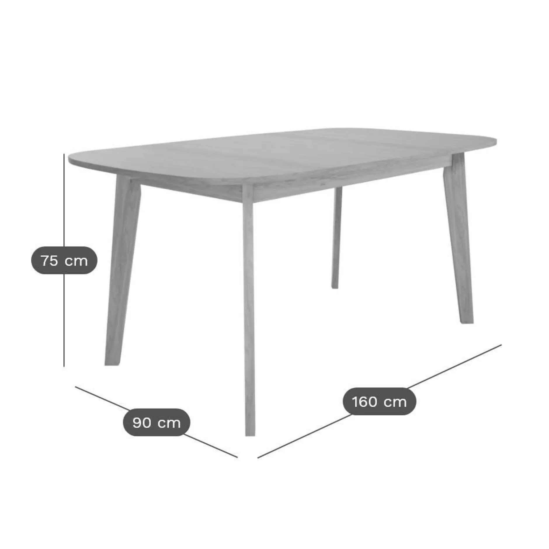 Tables À Manger|Tables>Camif Table rectangulaire extensible Agatha - Chêne
