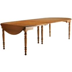 Tables À Manger|Tables>Camif Table ronde à volets diam 115 Léonnie, chêne - 8 allonges