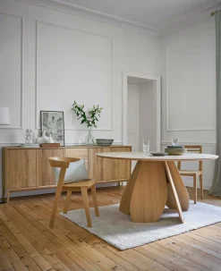 Tables À Manger|Tables>Camif Table ronde bois 8 personnes Alba