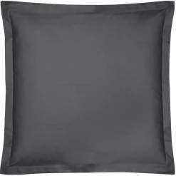 Taies D'Oreiller>Camif Taie coton bio Fil & Sens - - Taie d'oreiller 65 x 65 cm Anthracite