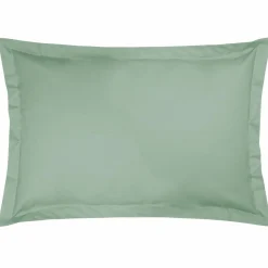 Taies D'Oreiller>Camif Taie coton bio Fil & Sens - - Taie d'oreiller 50 x 75 cm Vert d'Eau