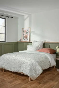 Taies D'Oreiller>Camif Taie d'oreiller coton bio Verlaine - - 65 x 65 cm Blanc