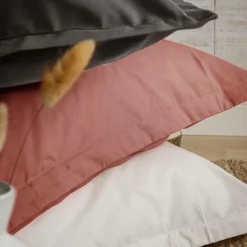 Taies D'Oreiller>Camif Taie d'oreiller coton bio Fil & Sens - - Taie d'oreiller 50 x 75 cm Terracotta