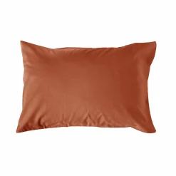 Taies D'Oreiller>Camif Taie d'oreiller coton lin Valentine - - 50 x 70 cm Terracotta