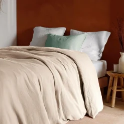 Taies D'Oreiller>Camif Taie d'oreiller gaze de coton bio Lou - - 50 x 70 cm Vert d'eau