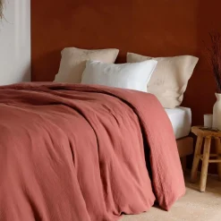 Taies D'Oreiller>Camif Taie d'oreiller gaze de coton bio Lou - - 65 x 65 cm Beige