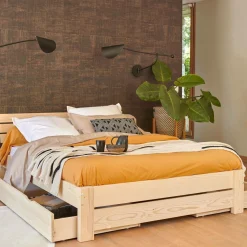 Taies D'Oreiller>Camif Taie d'oreiller percale bio Elise - - Taie d'oreiller 65 x 65 cm Ocre