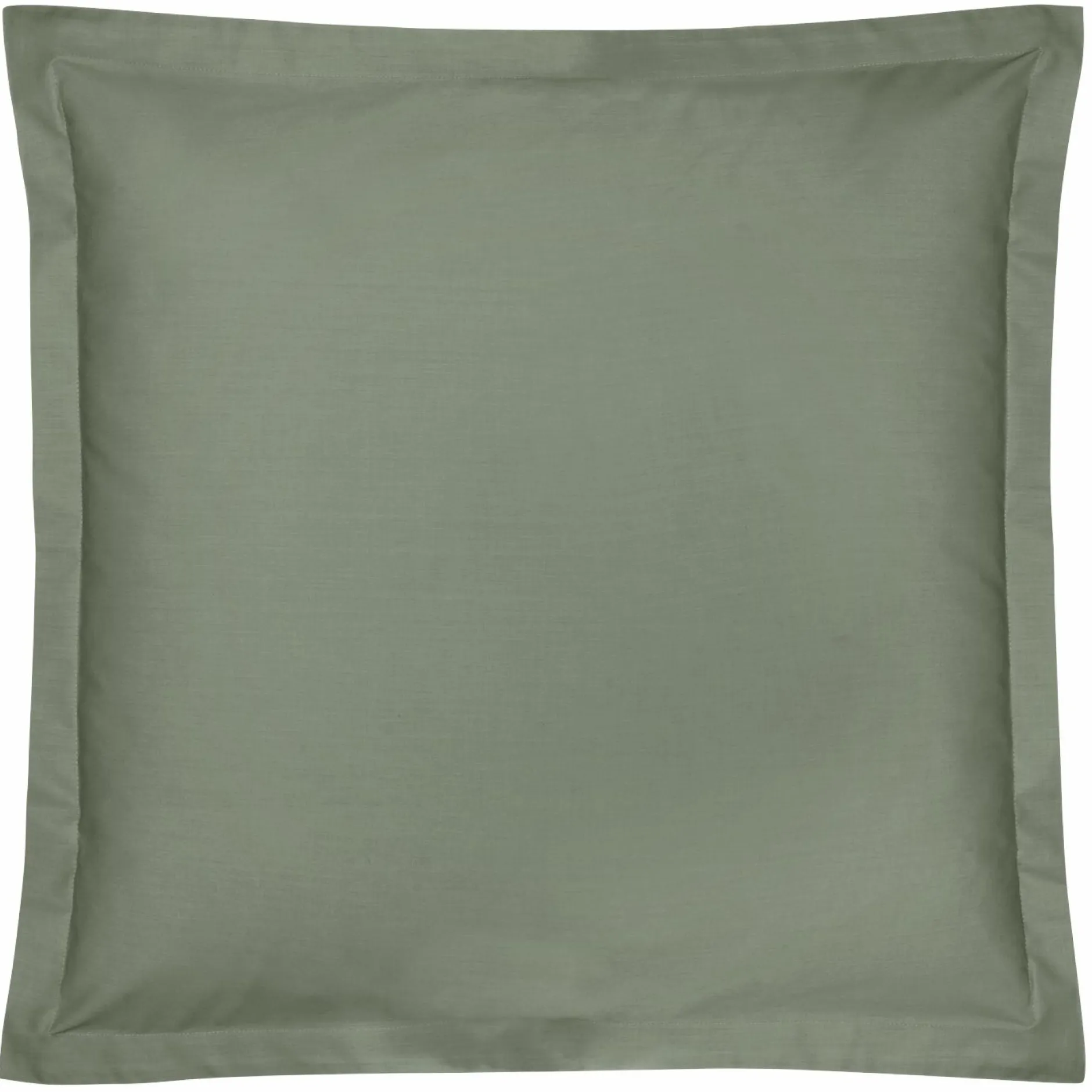 Taies D'Oreiller>Camif Taie percale bio Elise - - Taie d'oreiller 65 x 65 cm Lichen Vert
