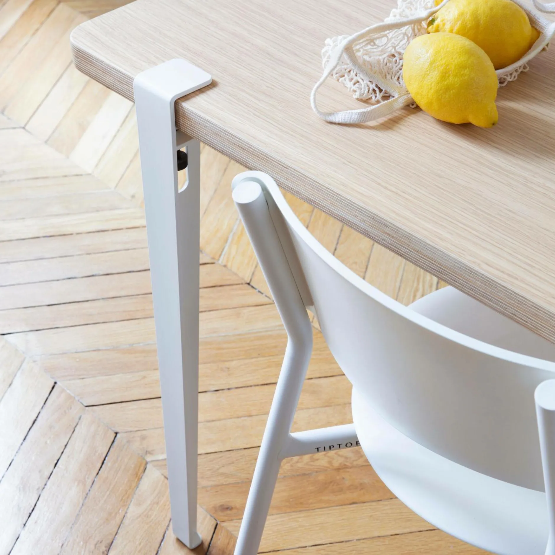 Tables À Manger|Tables>Camif TIPTOE Pied de table Tao - Blanc Nuage