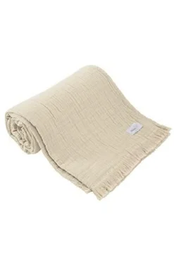 Plaids|Plaids>Camif TOISON D'OR Plaid gaze de coton Brehat - Galet