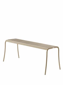Bancs De Jardin>Camif TOLIX Banc lames Patio - Beige Gris