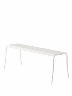 Bancs De Jardin>Camif TOLIX Banc lames Patio - Blanc Pur