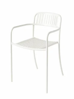 Fauteuils De Jardin>Camif TOLIX Fauteuil lames Patio - Blanc Pur