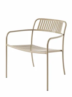 Fauteuils De Jardin>Camif TOLIX Fauteuil lounge lames Patio - Beige Gris