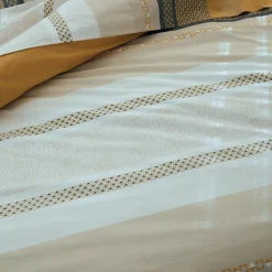Housses De Couette>Camif TRADILINGE Housse de couette percale Marlow Miel - 260 x 240 cm