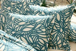 Taies D'Oreiller>Camif TRADILINGE Taie d'oreiller coton Séréna - - 50 x 70 cm Blue