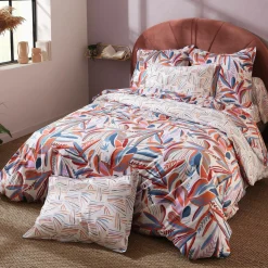 Taies D'Oreiller>Camif TRADILINGE Taie oreiller coton Perroquet Salsa - 50 x 70 cm