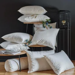 Traversins|Traversins>Camif Traversin moelleux en duvet et percale biologique Cléo - Moelleux - Largeur 80 cm