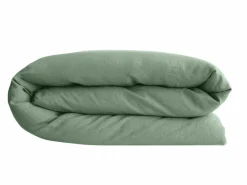 Housses De Couette>Camif VENT DU SUD Housse de couette lin lavé Salomé - - 200 x 200 cm Vert Thym