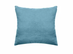 Taies D'Oreiller>Camif VENT DU SUD Taie d'oreiller lin lavé Salomé - - Taie d'oreiller 63 x 63 cm Bleu Topaze