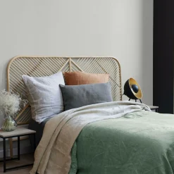 Housses De Couette>Camif VIVARAISE Housse de couette chanvre Kala - - 260 x 240 cm Sauge